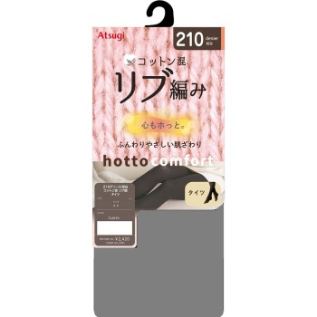 콘포트 210D 코튼 혼방 리브 타이츠 ML 다크 그레이 ML다크그레이 아츠기