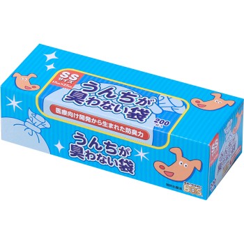 변 냄새 안 나는 봉투 BOS 펫용 박스형 SS 사이즈 파란색 200매 크리론 화성