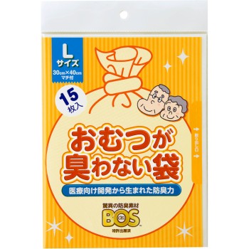 기저귀 냄새 안 나는 봉투 BOS 성인용 L 15매 크리론 화성
