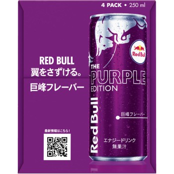 레드불 에너지 드링크 퍼플 에디션 4캔 팩 250ml×4