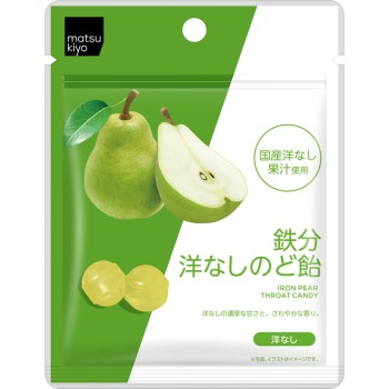 마츠키요 철분 서양배 목 캔디 27g
