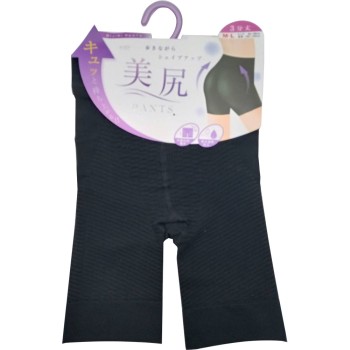 미둔 팬츠 3분 길이 흡수 속건 가공 블랙 M-L