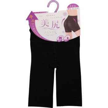 힙업 팬츠 5부 길이 흡수속건가공 블랙 M-L