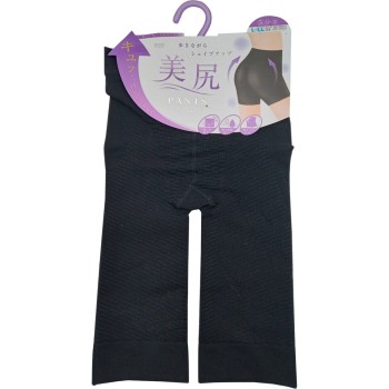 힙업 팬츠 5부 길이 흡수속건가공 블랙 L-LL