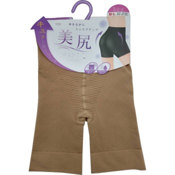 힙업 팬츠 3부 길이 흡수속건가공 베이지 M-L