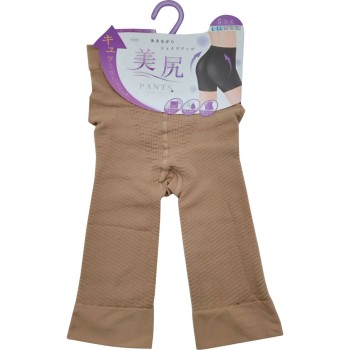 힙업 팬츠 5부 길이 흡수속건가공 베이지 L-LL