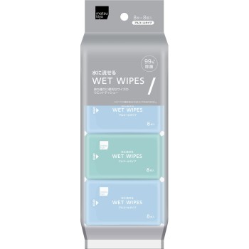 마츠키요 WET WIPES 물에 흘려보내는 타입 8개입