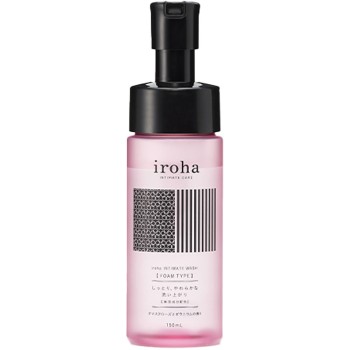iroha INTIMATE WASH 【FOAM TYPE】 다마스크 로즈와 제라늄 향 150ml 텐가