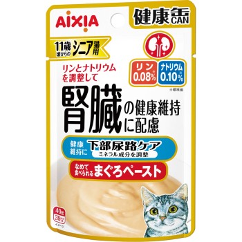 시니어 고양이용 건강캔 파우치 하부요로케어 40g 아이시아