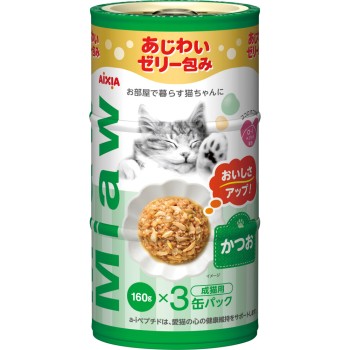 MiawMiaw 3P 가다랑어 160g×3P 아이시아
