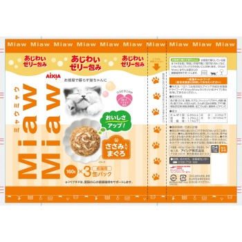 MiawMiaw 3P 닭 안심 함유 참치 160g×3P 아이시아