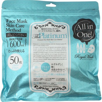 프리미엄페이스마스크 플래티넘 50매 신 제작소