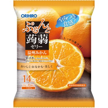 뿌룬토 곤약 젤리 온주 귤 N 6개 오리히로플란듀