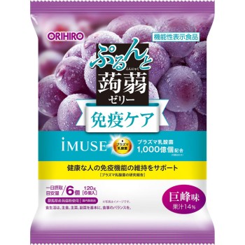플라즈마 유산균 뿌룬토 곤약 젤리 (거봉) 20g×6개 오리히로 플란듀