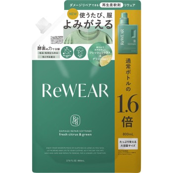 리웨어 재생 유연제 프레쉬 시트러스 앤 그린 (리필) 800ml I-ne