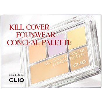 클리오 킬 커버 팬웨어 컨실 팔레트 01 퓨어조이 01 DOOWON