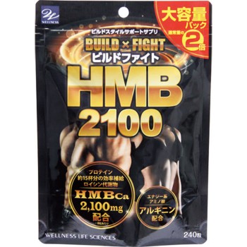 빌드파이트HMB2100 대용량 팩 240정 웰니스라이프사이언스