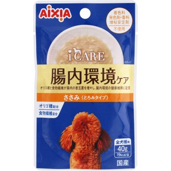 iCARE 도그 장내 환경 케어 닭 안심 걸쭉함 40g 아이시아
