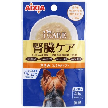 iCARE 도그 신장 케어 닭 안심 걸쭉함 40g 아이시아