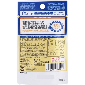 iCARE 도그 멀티 비타민 안심 걸쭉함 40g 아이시아