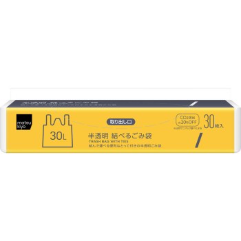 마츠키요 묶을 수 있는 쓰레기봉투 30L 30매