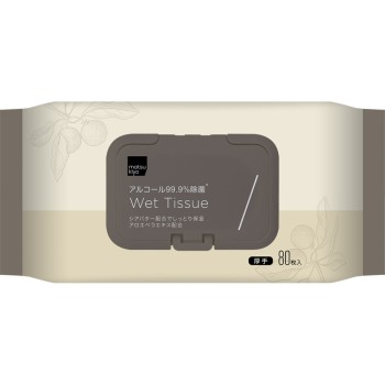 마츠키요 대형 두꺼운 알코올 살균 웨트 티슈 80매