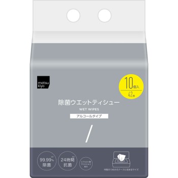 마츠키요 바이러스·균 제거 알코올 타입 42매×10개 팩 42매×10개