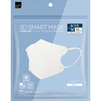 마츠키요 3D 스마트마스크 화이트 M 10매 10매