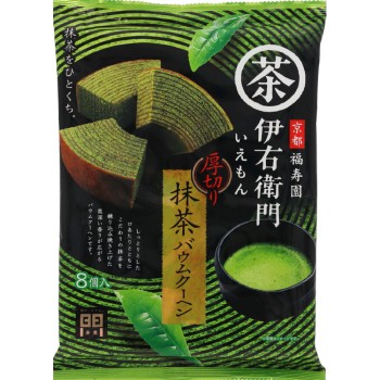 이에몬 두꺼운 말차 바움쿠헨 8개