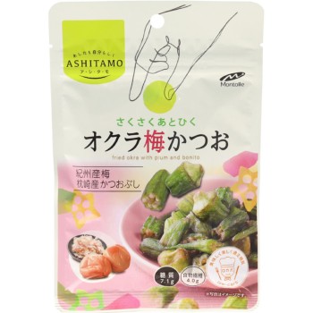 ASHITAMO 바삭바삭 오크라 매실 가다랑어 17g