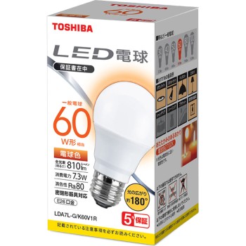 LED 전구 광배광 60W 전구색 LDA7L-G/K60V