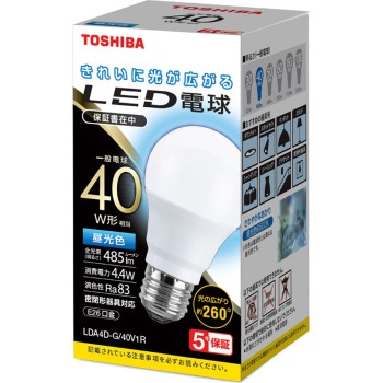 LED 전구 전방향 40W 주광색 LDA4D-G/40V1