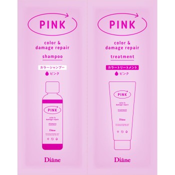 다이안 컬러샴푸&트리트먼트 핑크 트라이얼 25ml×2 네이처랩