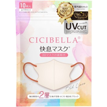 CICIBELLA 쾌식 마스크 올드 레이스 10매입 La Bella