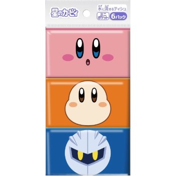 별의 커비 미니 포켓 티슈 6개 세트 다이레이