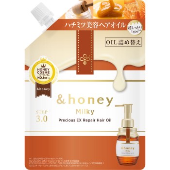 앤드허니 밀키 프레셔스 EX 리페어 헤어오일 3.0 리필 80ml 주식회사 V크레아