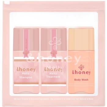 앤허니 멜티 샴푸&헤어트리트먼트&바디워시 미니보틀세트 45ml+45g 비클레아