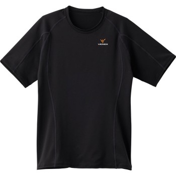 리차지+【일반 의료기기】 쇼트슬리브 레이디스 M 블랙 베넥스