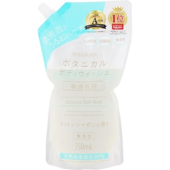나이스&퀵 바디워시 코튼샤봉 대용량 교체 750ML