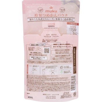 무쿠+ 모이스트 아미노 젤 샴푸 리필 345mL IUS