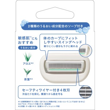 쉬크 스타일링 파트너 모이스처 소프 쉐이버 교체날 3개입 쉬크 재팬