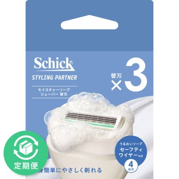 쉬크 스타일링 파트너 모이스처 소프 쉐이버 교체날 3개입 쉬크 재팬