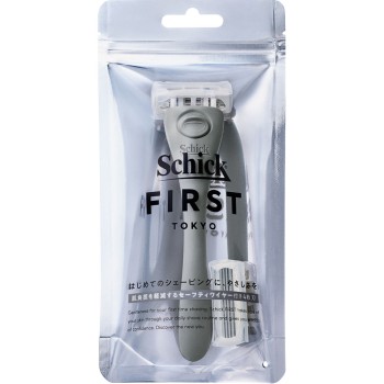 쉬크퍼스트 쉐이빙 홀더(날 포함+교체날1개) 애시그레이 날 포함+교체날1개 쉬크 재팬