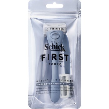 쉬크퍼스트 쉐이빙 홀더(날 포함+교체날1개) 데님 인디고 날 포함+교체날1개 쉬크 재팬