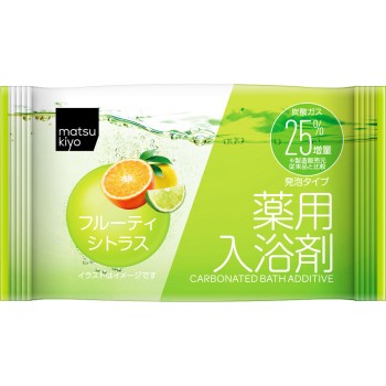 마츠키요 약용 입욕제 탄산 거품 프루티 시트러스 50g(1정)