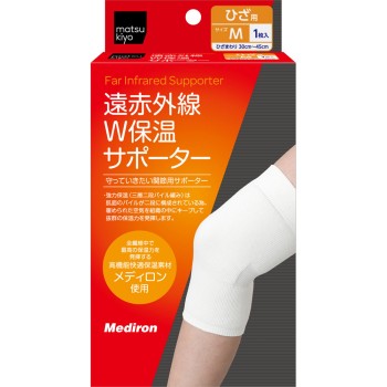 마츠키요 원적외선 W보온 서포터 무릎 M 1매입