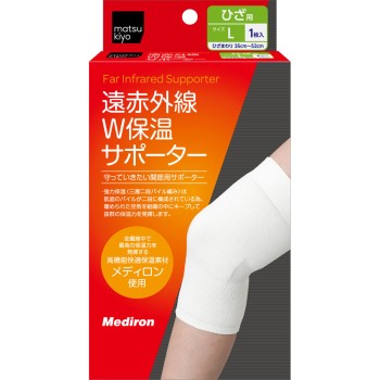 마츠키요 원적외선 W 보온 서포터 무릎 L 1매입