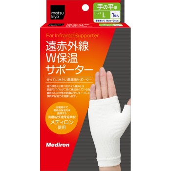 마츠키요 원적외선 W 보온 서포터 손바닥 L 1매입