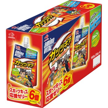 아미노바이탈젤리 가츠기 사과 250g×6 아지노모토