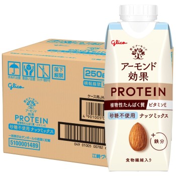 아몬드 효과 프로테인 넛 믹스 설탕 미사용 250mL×12